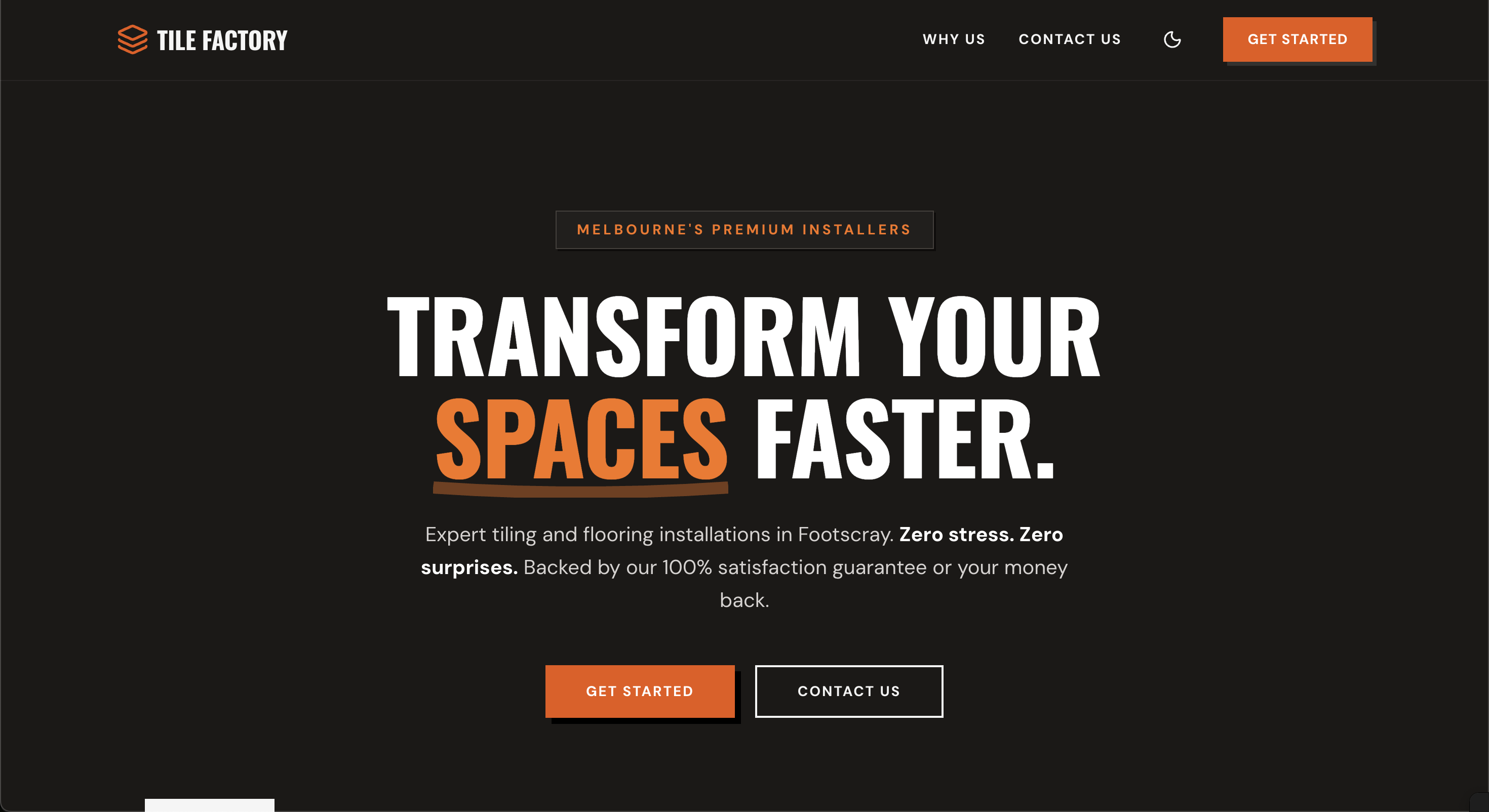 Mobile-first fitness app landing page design